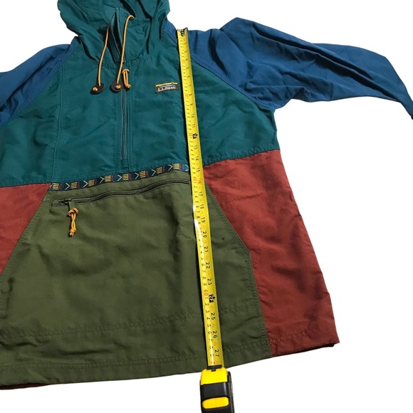 L.L.Bean Colorblock Mountain Classic Anorak Pullover Hoodie - Picture 10 of 12